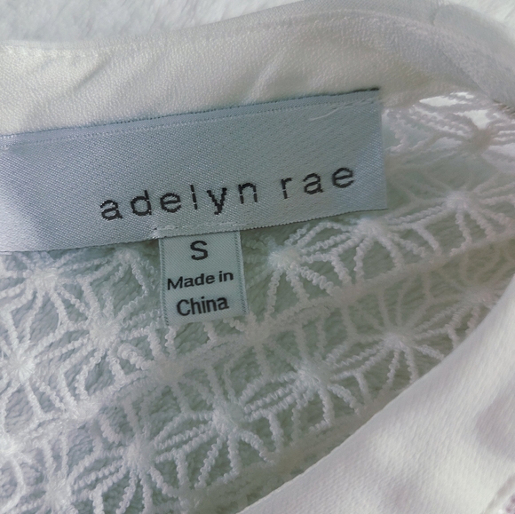 New!!! Adelyn Rae ✨ Elegant White Melody Lase Sleeveless Women's Jumpsuit Size S - Picture 12 of 16